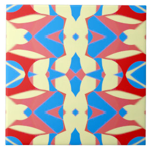 Carreau de céramique à motif classique multicolore
