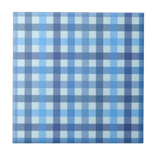 Carreau de céramique à motif gingham six couleurs