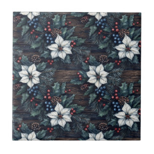 Carreau de céramique à motif rustique