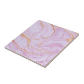 Carreau de céramique à texture rose en marbre élég (Côté)