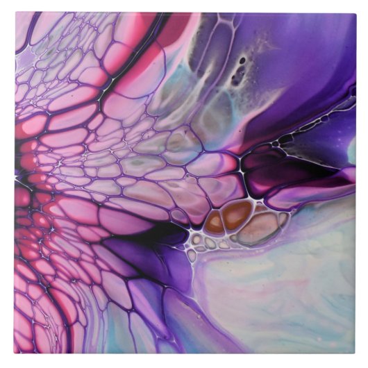Carreau de céramique - Abstrait ailes de papillon (Devant)