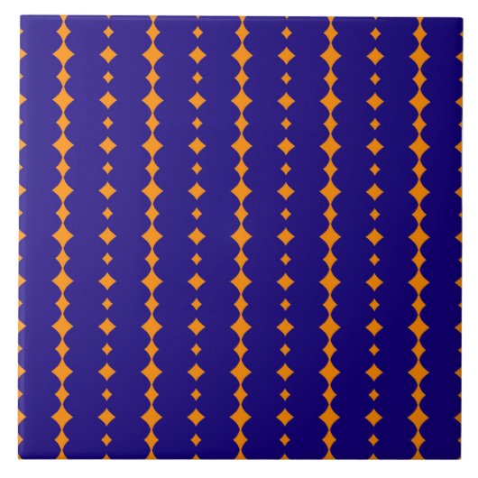 carreau de céramique abstrait élégant bleu (Devant)