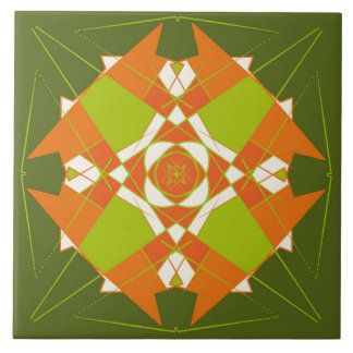carreau de céramique abstrait élégant vert