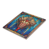 Carreau de céramique Art déco (Côté)