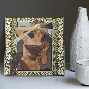 Carreau de céramique Art Nouveau Inspiré L'Étoile
