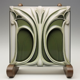 Carreau de céramique Art Nouveau Verdant Whisper