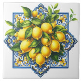 Carreau de céramique au citron (Devant)