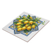Carreau de céramique au citron (Côté)