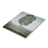 Carreau de céramique avec image d'arbre primitif (Côté)