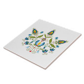 Carreau de céramique avec les gens polonais de (Côté)