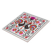 Carreau de céramique avec les gens polonais de (Côté)