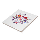 Carreau de céramique avec les gens polonais de (Côté)