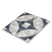 Carreau de céramique bleu gris et beige moderne du (Côté)