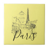 Carreau de céramique Café Paris (Devant)
