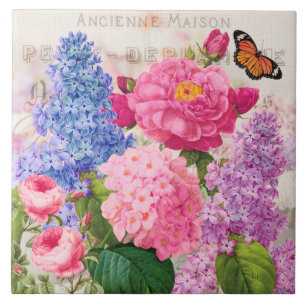 Carreau de céramique d'accent français de collage