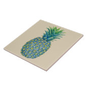 Carreau de céramique d'ananas hawaïen tropical (Côté)
