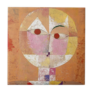 Carreau de céramique d'art abstrait de Paul Klee c