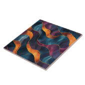 Carreau de céramique d'art agate (Côté)