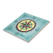 Carreau de céramique de boussole nautique (Côté)