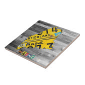 Carreau de céramique de carte de plaque (Côté)