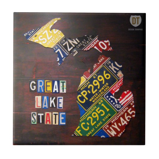 Carreau de céramique de carte de plaque (Devant)