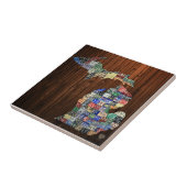 Carreau de céramique de carte de plaque (Côté)