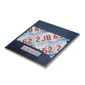 Carreau de céramique de carte de plaque (Côté)