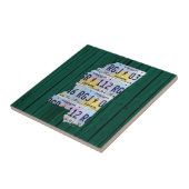 Carreau de céramique de carte de plaque (Côté)