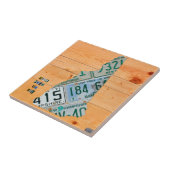 Carreau de céramique de carte de plaque (Côté)