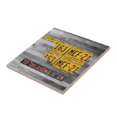 Carreau de céramique de carte de plaque (Côté)