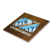 Carreau de céramique de carte de plaque (Côté)