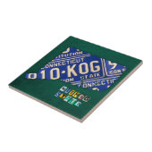 Carreau de céramique de carte de plaque (Côté)