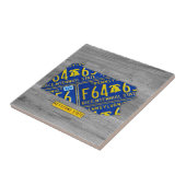 Carreau de céramique de carte de plaque (Côté)