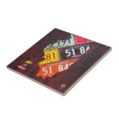 Carreau de céramique de carte de plaque (Côté)