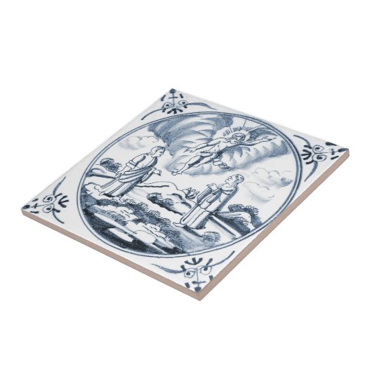 Carreau de céramique de conception biblique de (Côté)