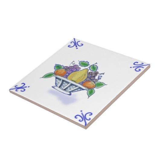 Carreau de céramique de conception de corbeille de (Côté)