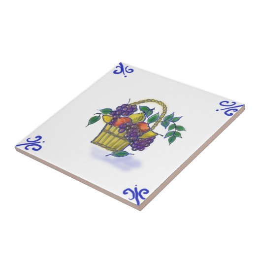 Carreau de céramique de conception de corbeille de (Côté)