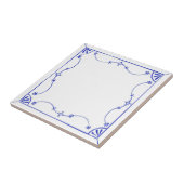 Carreau de céramique de conception de Delft Blau (Côté)