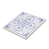 Carreau de céramique de conception de Delft Blau (Côté)