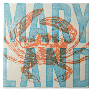 Carreau de céramique de crabe du Maryland