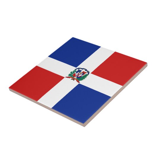 Carreau de céramique de drapeau de la République (Côté)