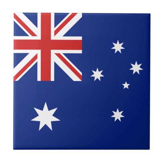 Carreau de céramique de drapeau de l'Australie (Devant)