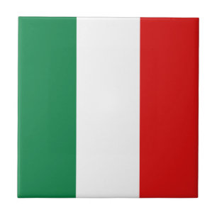Carreau de céramique de drapeau de l'Italie