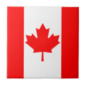Carreau de céramique de drapeau du Canada (Devant)