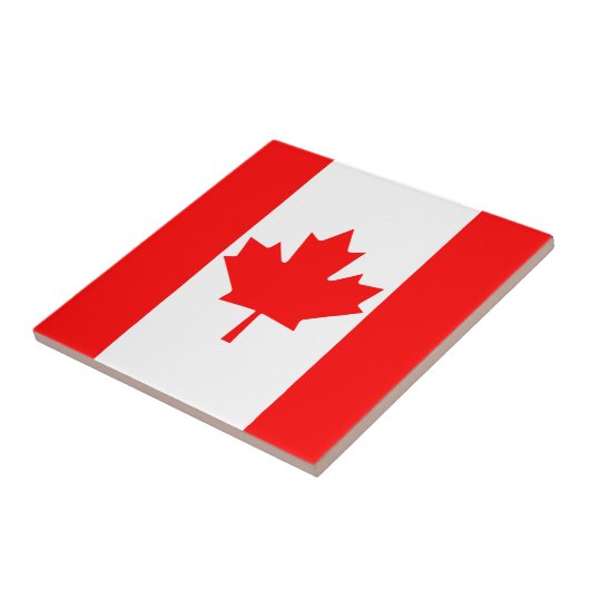 Carreau de céramique de drapeau du Canada (Côté)