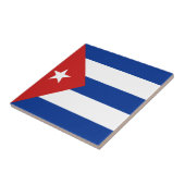Carreau de céramique de drapeau du Cuba (Côté)