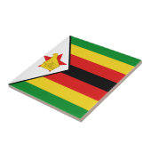 Carreau de céramique de drapeau du Zimbabwe (Côté)