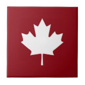 Carreau de céramique de feuille d'érable du Canada (Devant)