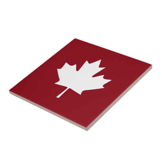 Carreau de céramique de feuille d'érable du Canada (Côté)