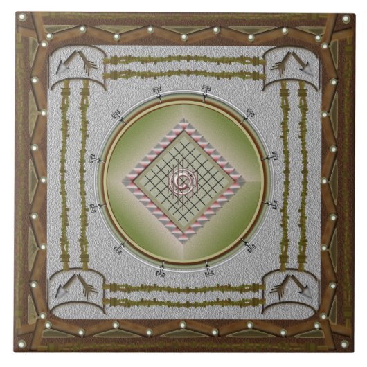 Carreau de céramique de flèche cassée (Devant)